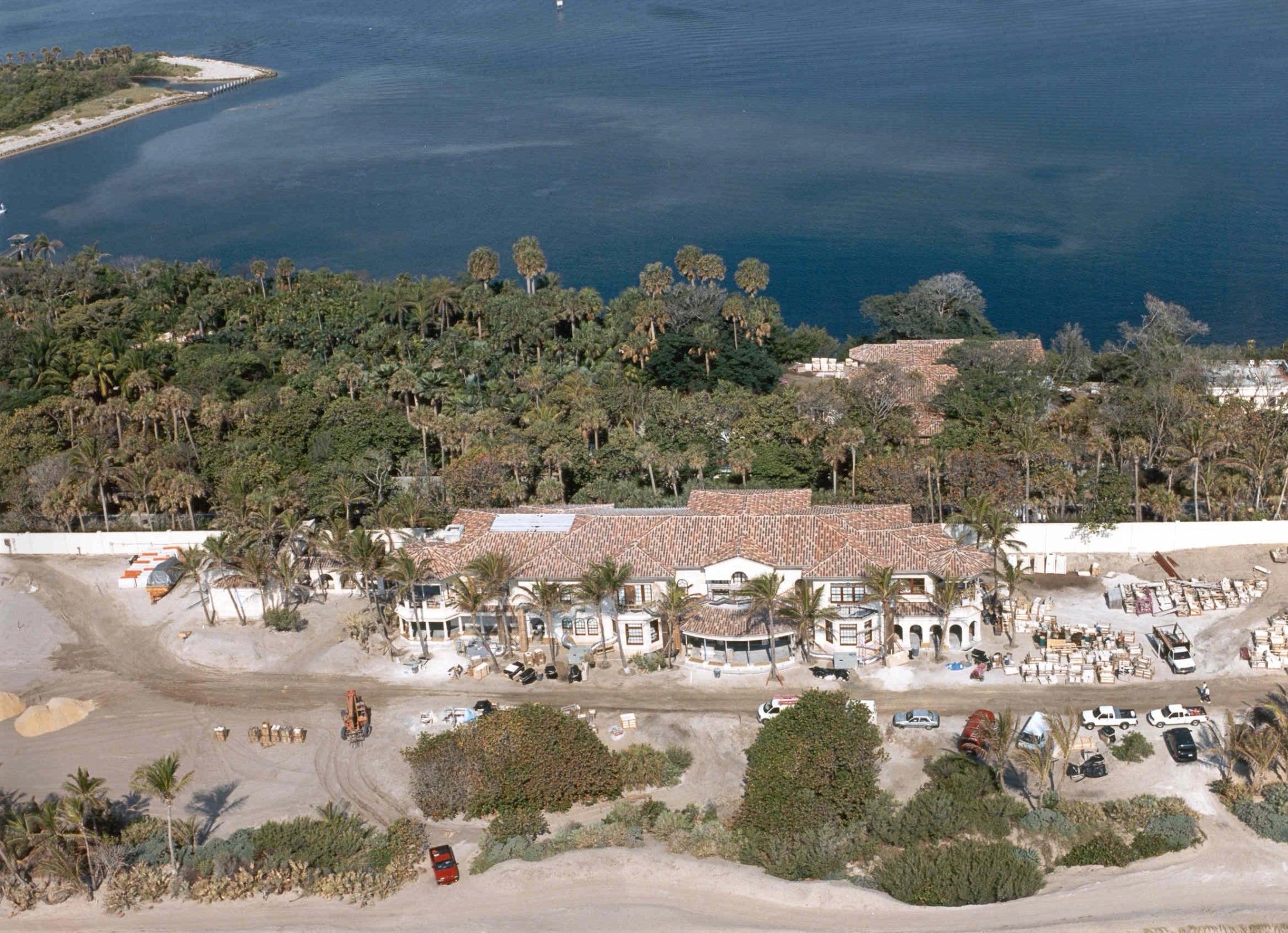Oceanfront residence under construction at 2000 South Ocean Boulevard